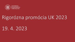 Rigorózna promócia UK 2023