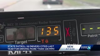 ISP says 2020 set a record of drivers speeding over 100 mph