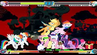Fighting Is Magic Mane 6 Vs Super Rainbow Dash