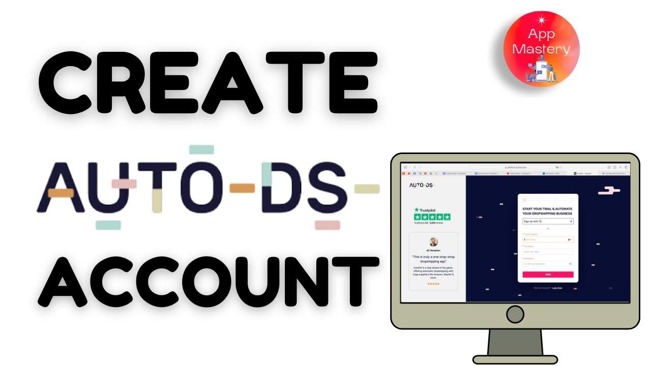 How To Create AutoDS Account - YouTube