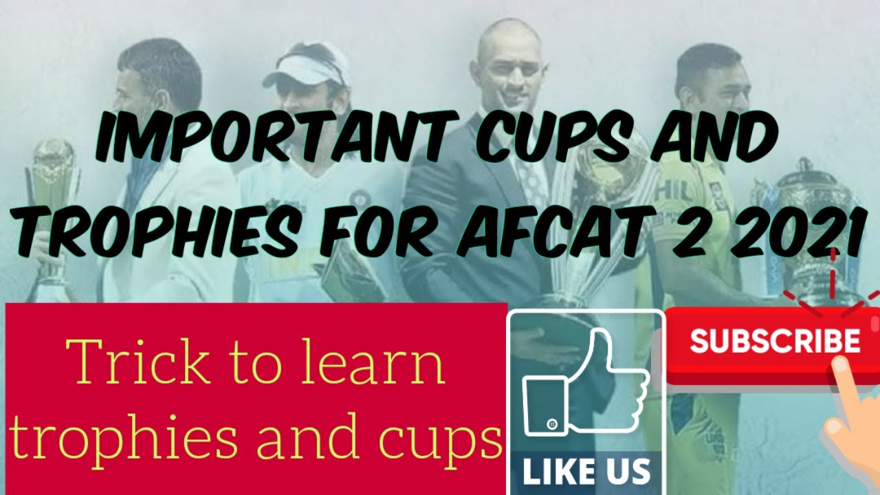 Important Cups and Trophies in Sports Trick to remember cups and
