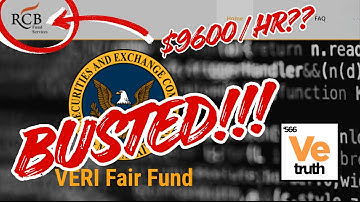 SEC Busted in Court! Veri Fair Fund & Ex SEC Chair $9600/hr?