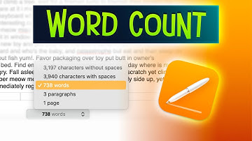 How to Check Word Count in Apple Pages on Macbook