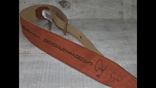 Custom Engraved Suede Guitar Straps