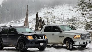 RAM 1500 & Nissan Pathfinder Ice/Snow Offroad