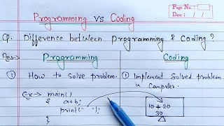 Difference between Coding and Programming | Learn Coding