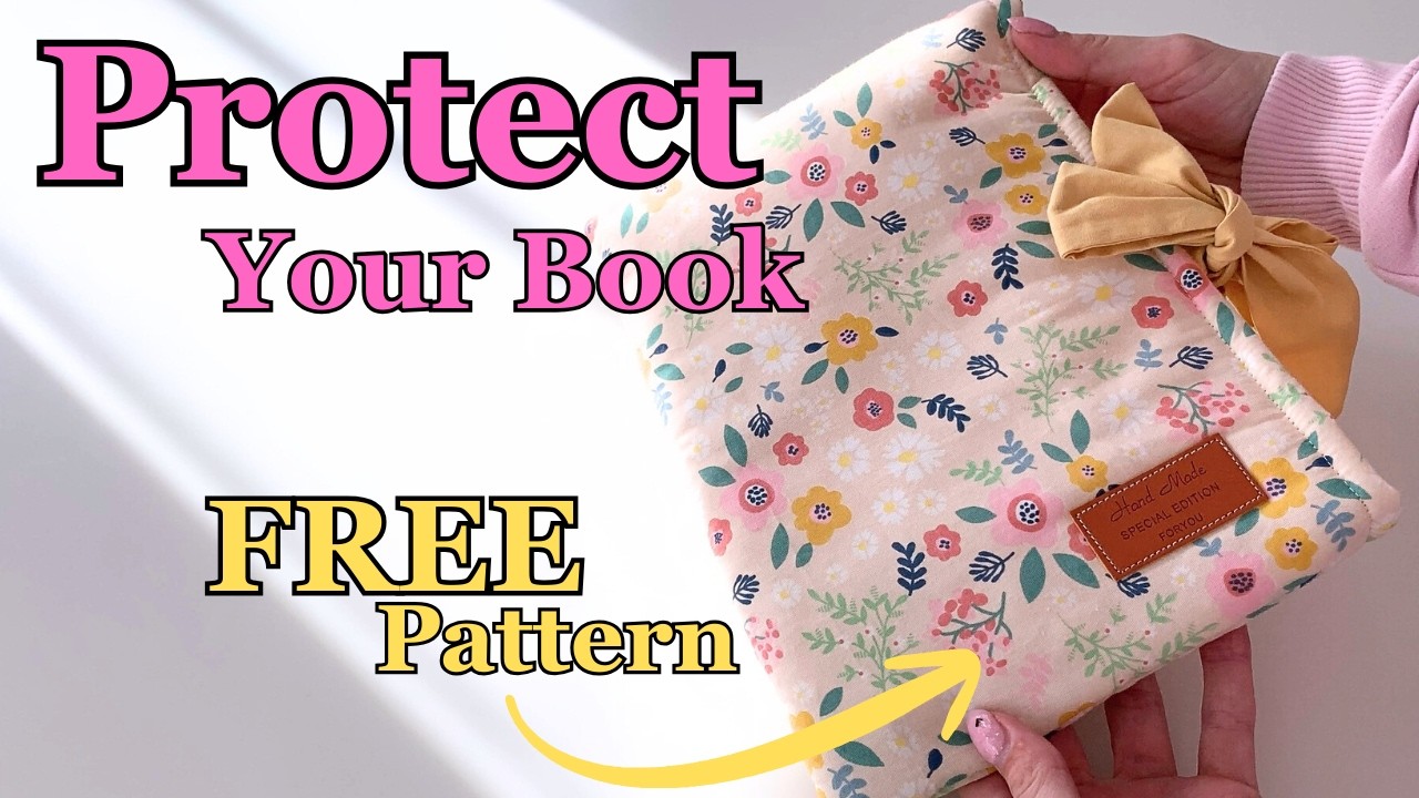 DIY Book Sleeve with Straps (Free Pattern Included)