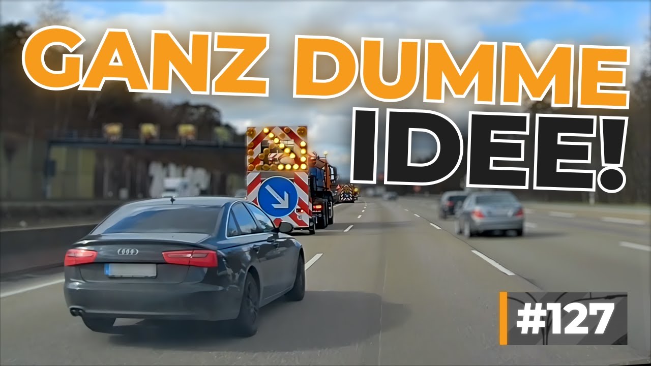 Radfahrer stürzt nach Mittelfinger zeigen und Wenden auf Bundesstraße! | #GERMAN #DASHCAM | #127