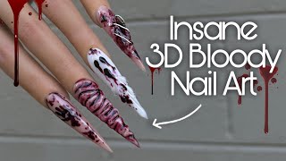 видео: Как сделать: 3D-урок по дизайну ногтей с ранами на Хэллоуин | Искусство с использованием акрила картинка: Как сделать: 3D-урок по дизайну ногтей с ранами на Хэллоуин | Искусство с использованием акрила