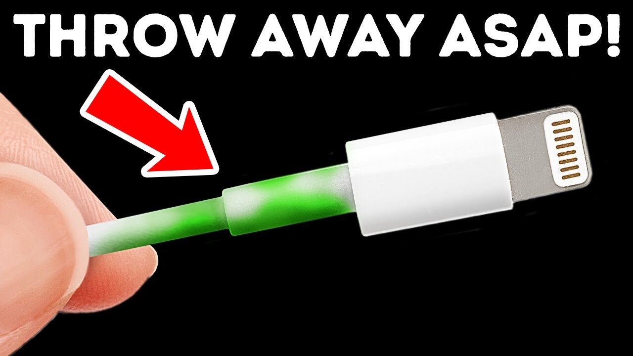 If Your Charger Cable Turned Green, Toss It ASAP - YouTube