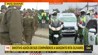 Concurrido funeral de carabinera asesinada en Quilpué