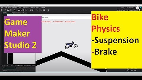 Game Maker Studio 2 Motorcyle(Bike) Physics Part1 | Suspension Physics | Brake Physics