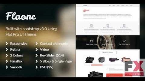 Preview Flaone - Flat UI Pro One Page TForest