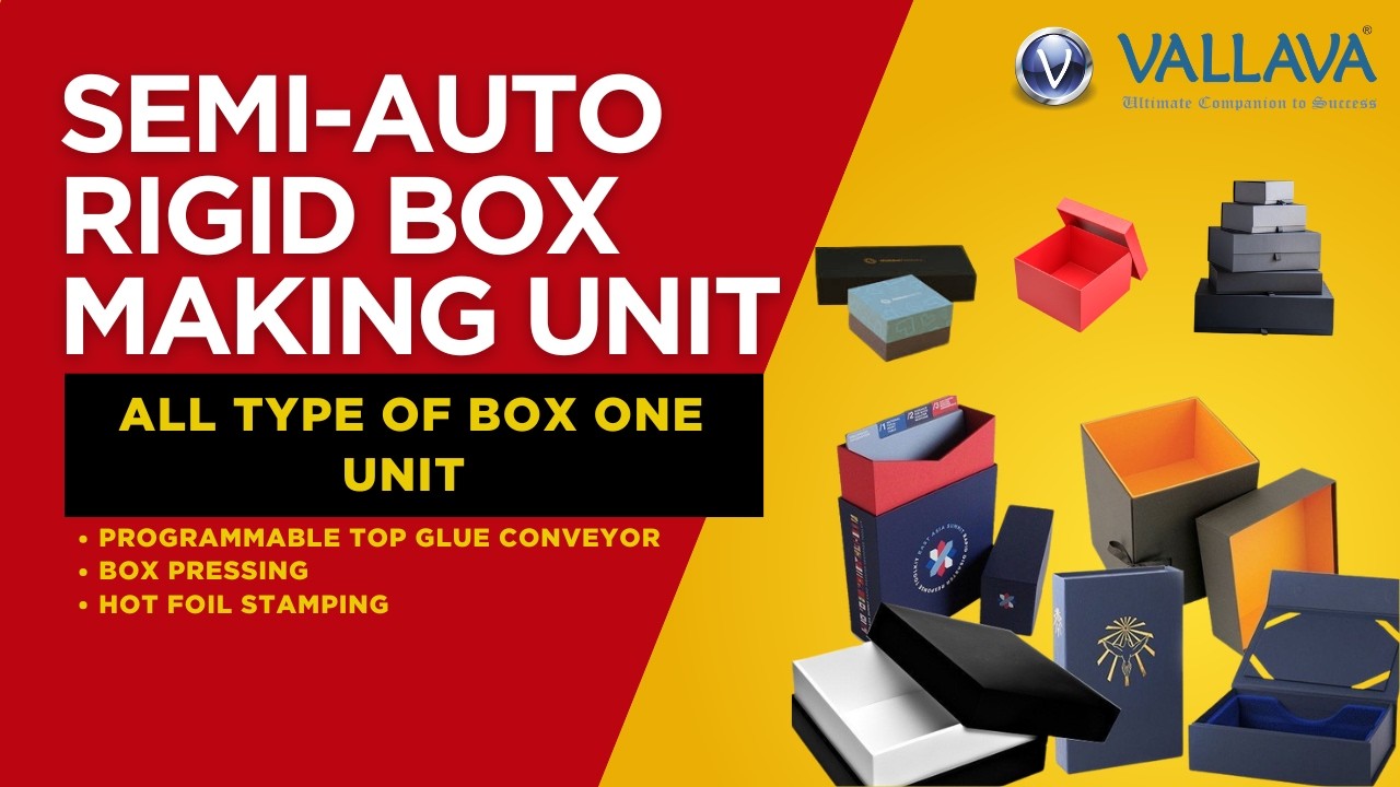 RIGID BOX MANUFACTURING SETUP SEMI AUTO | INDIA