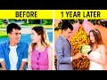 Awkward Things About Relationship || 1 Month VS 1 Year