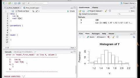 How to write your first Stan program