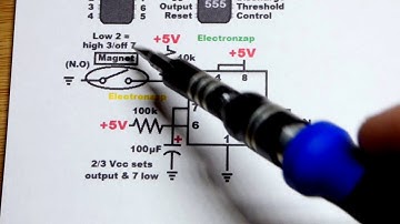 555 timer monostable mode one shot controlled with magnetic switch learning electronics lesson 0009