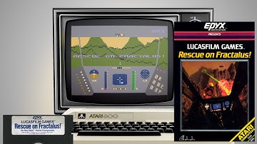 Rescue on Fractalus! - Epyx, 1985 - Atari 8-bit (4K)
