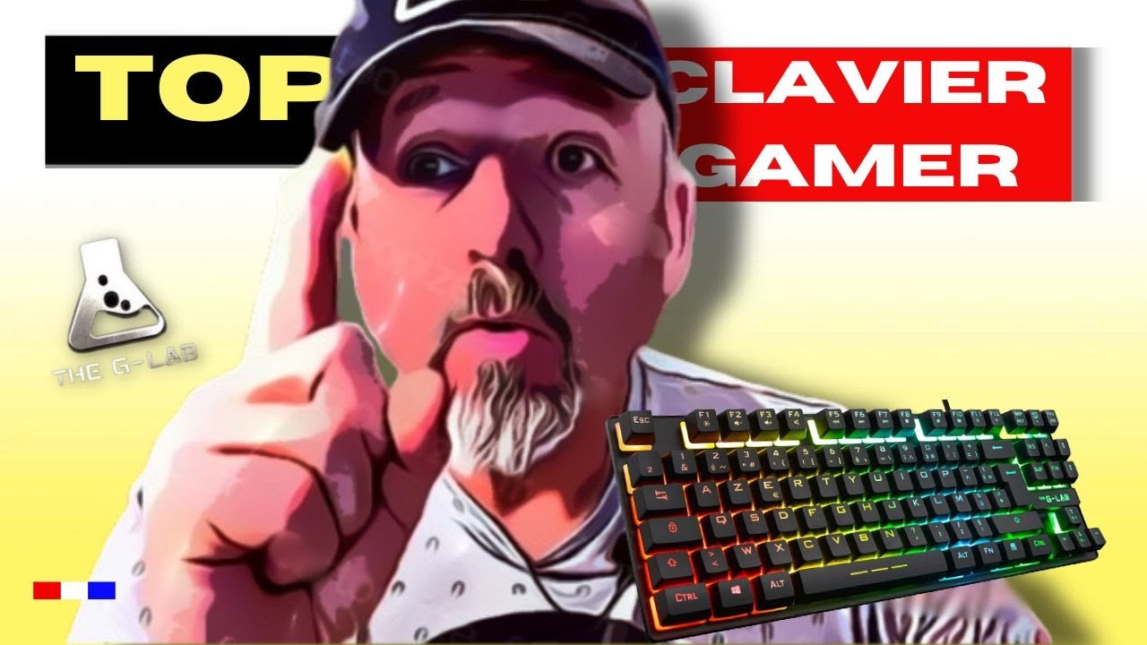 The G-Lab MERCURY TKL - Blanc (AZERTY) - Clavier Gamer - Top Achat