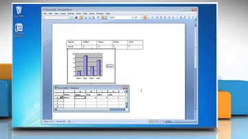 How to make a Column (Vertical Bar) Graph from a Table in Microsoft® Word 2007