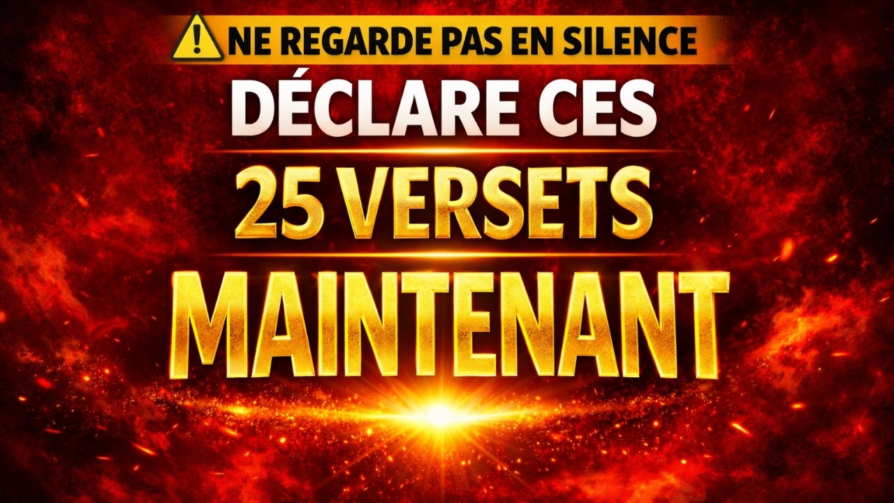 🔥 25 Versets Bibliques Puissants à Déclarer (Proclamations Rares) – Partie 1 🔥 PUISSANTE PRIÈRE