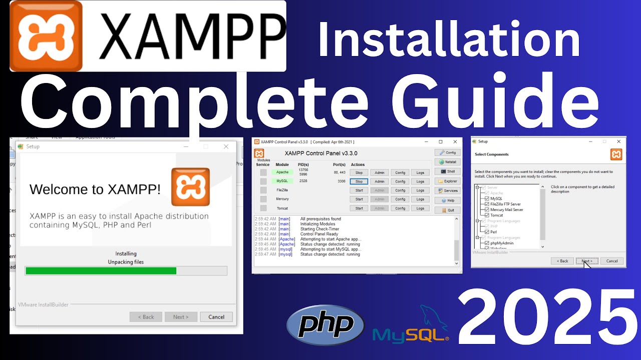 How to Install XAMPP Server on Windows 10/11 [2025] Run PHP Projects on ...