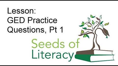 Lesson | GED Practice Questions Pt 1
