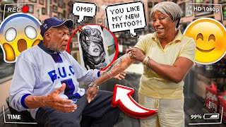 Surprising My Husband With My First Ever Tattoo at 63 Years Old * He Hates It*