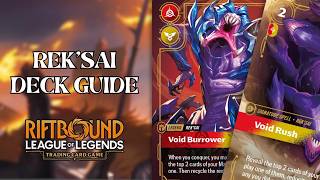 ULTIMATE Rek'Sai Void Burrower Deck Guide – Full Build &amp; Strategy | Spiritforged Meta | Team FlexQue