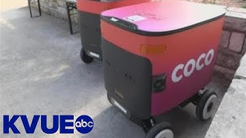 California-based company launches food delivery robot taxis in Austin | KVUE