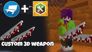 How to Create Your Own Custom 3D weapons Addon - Mcpe Addon Maker Tutorial! screenshot 2