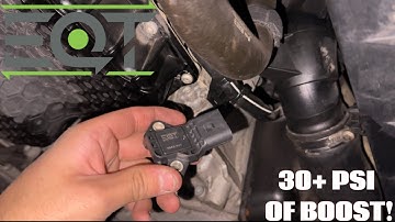 How To Run A TON of BOOST In An MQB Car! EQT 5 BAR Map & PUT Sensor Install! A3 | S3 | GTI | Golf R
