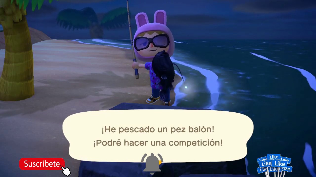 COMO PESCAR UN PEZ BALON EN 30 SEGUNDOS! ANIMAL CROSSING NEW HORIZONS ...