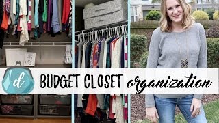 In this video I share a closet tour and organization (how I did it on a tiny budget) and a wardrobe refresh of staple pieces to fill out my 