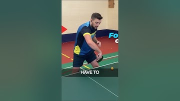 How to do BACKHAND TOPSPIN (Loop) to receive Serve or Chop  #tabletennis #pingpong #tutorial #sport