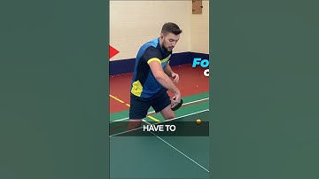 How to do BACKHAND TOPSPIN (Loop) to receive Serve or Chop  #tabletennis #pingpong #tutorial #sport