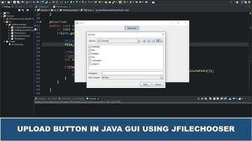 Java GUI Tutorial #28 - Create An Upload Button In Java GUI Using JFileChooser  Swing Class