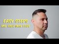 Step by Step on a Mid High Skin Fade with short top