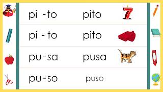 Pagpapantig ng mga Salita --Aralin 2  -- Mga Salitang May Dalawang Pantig
