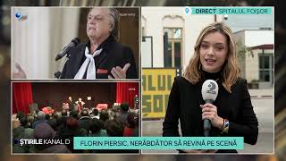 Stirile Kanal D - Florin Piersic, nerabdator sa revina pe scena! | Editie de pranz