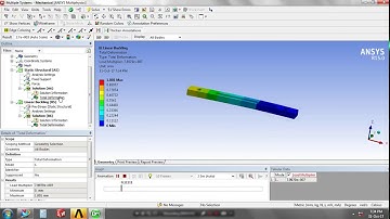 FIXED - FREE LINEAR BUCKLING ANALYSIS IN ANSYS WORKBENCH