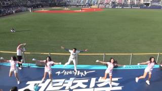 20150510 랠리다이노스 임태현,송윤화,송재경,김유나,이단비 질풍가도 치어댄스