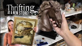 Thrifting Someplace New! Huge Vintage Home Decor Thrift Haul & Decorating with my Thrifted Treasures