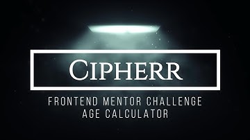 Frontend Mentor Age Calculator Challenge (HTML, CSS, Javascript)