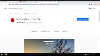 MyThing Search New Tab browser hijacker removal.