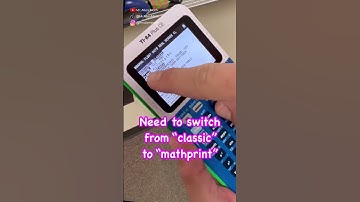 TI-84 Plus Tips and Tricks: Mathprint vs. Classic Modes #calculator #ti84 #hacks #tips #howto #maths