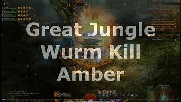 GW2 3-Headed Great Jungle Wurm Kill - Ele @ Amber POV