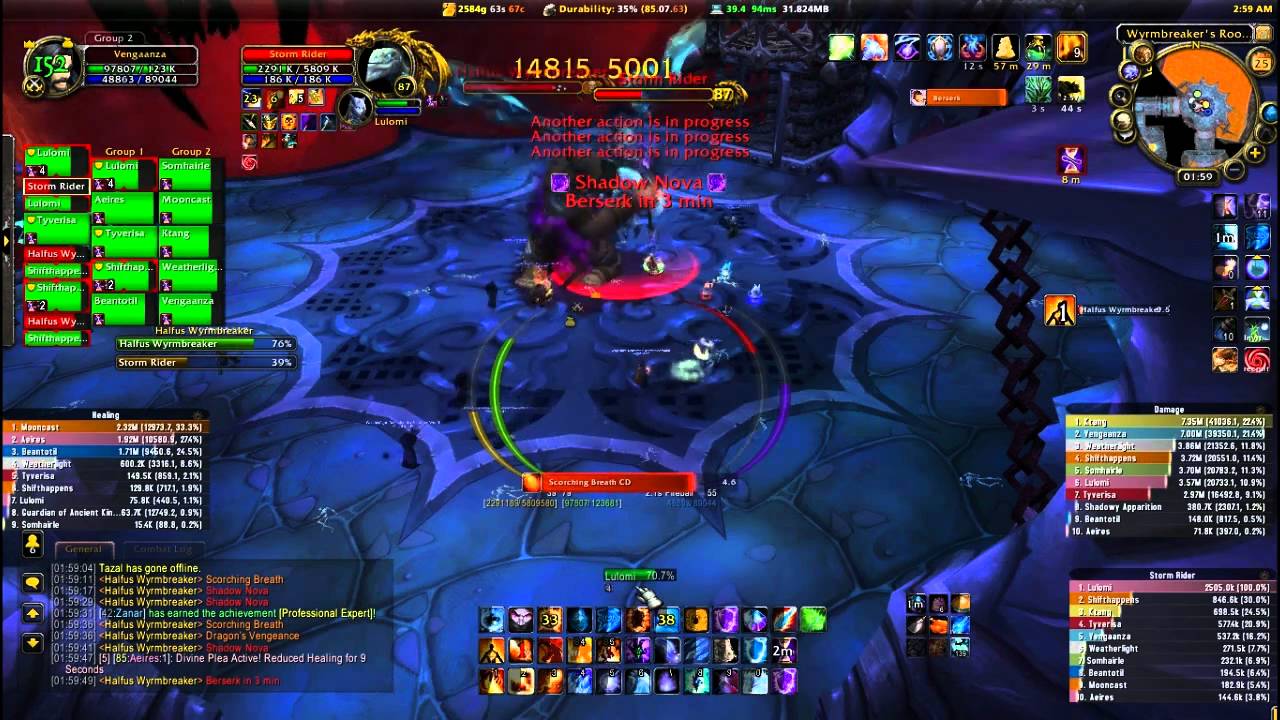 Night Shift vs Halfus Wyrmbreaker 10man HEROIC (server - Runetotem)