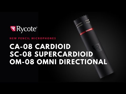 NEW Rycote Pencil Condenser Microphones - CA-08, SC-08 & OM-08 - video from Rycote Microphone Windshields