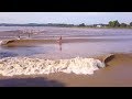 Hydrofoil surfing on a Tidal Bore